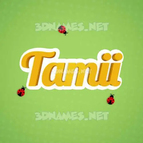 tamii in Ladybugs style - 3D name wallpaper tamii in Ladybugs style - 3D name wallpaper