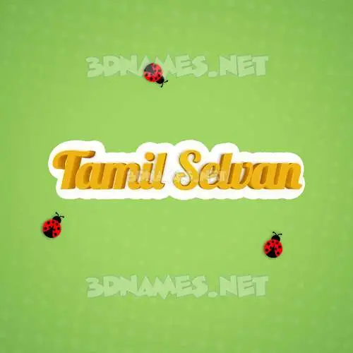 tamil selvan in Ladybugs style - 3D name wallpaper tamil selvan in Ladybugs style - 3D name wallpaper