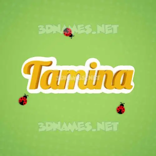 tamina in Ladybugs style - 3D name wallpaper tamina in Ladybugs style - 3D name wallpaper