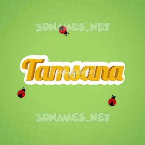 tamsana in Ladybugs style - 3D name wallpaper tamsana in Ladybugs style - 3D name wallpaper