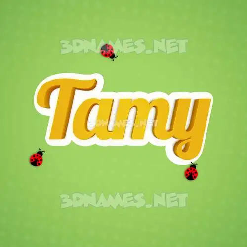 tamy in Ladybugs style - 3D name wallpaper tamy in Ladybugs style - 3D name wallpaper