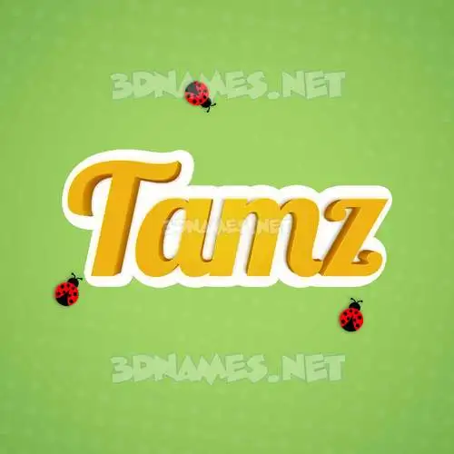 tamz in Ladybugs style - 3D name wallpaper tamz in Ladybugs style - 3D name wallpaper