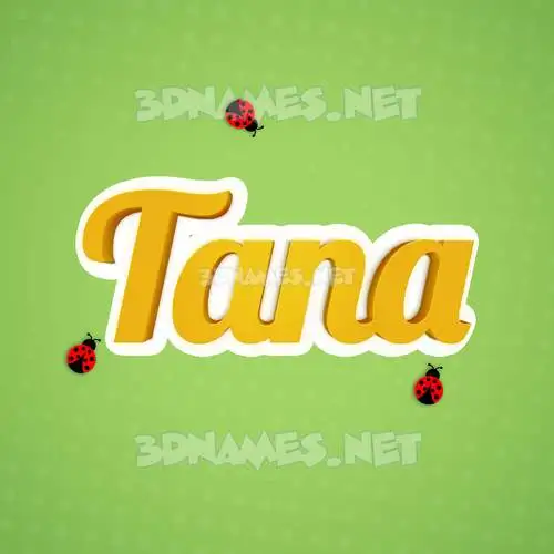 tana in Ladybugs style - 3D name wallpaper tana in Ladybugs style - 3D name wallpaper