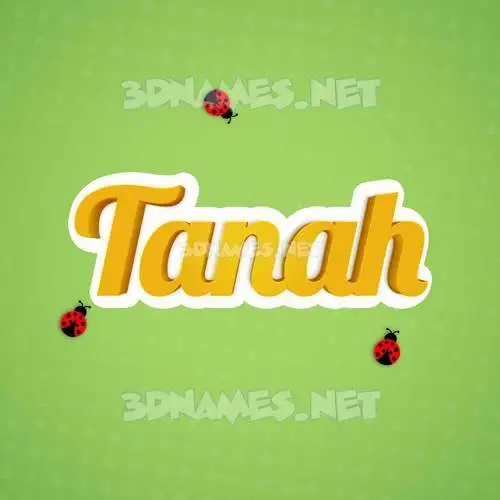 tanah in Ladybugs style - 3D name wallpaper tanah in Ladybugs style - 3D name wallpaper