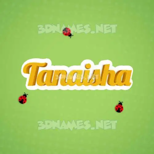 tanaisha in Ladybugs style - 3D name wallpaper tanaisha in Ladybugs style - 3D name wallpaper