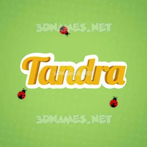 tandra in Ladybugs style - 3D name wallpaper tandra in Ladybugs style - 3D name wallpaper