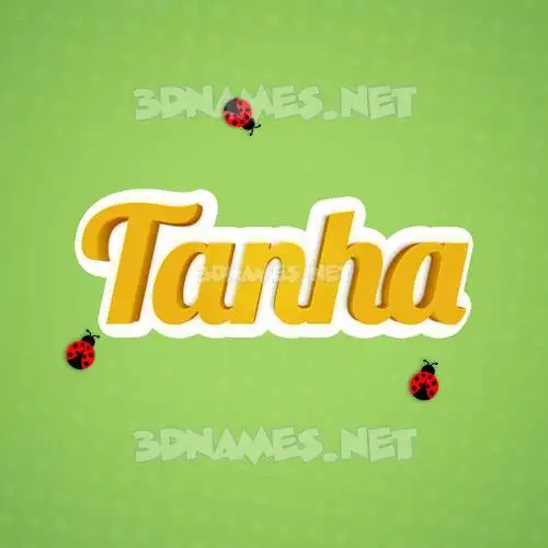 tanha in Ladybugs style - 3D name wallpaper tanha in Ladybugs style - 3D name wallpaper
