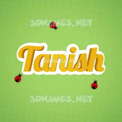 tanish in Ladybugs style - 3D name wallpaper tanish in Ladybugs style - 3D name wallpaper