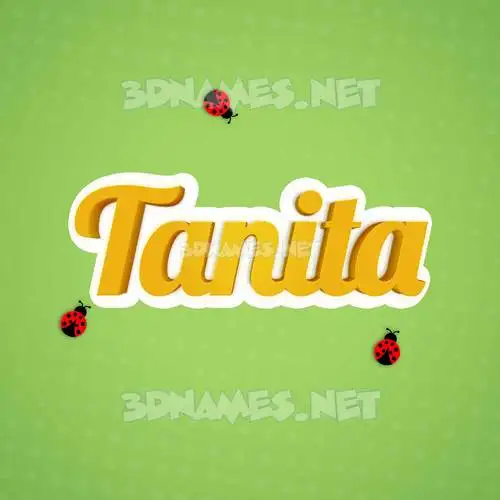 tanita in Ladybugs style - 3D name wallpaper tanita in Ladybugs style - 3D name wallpaper