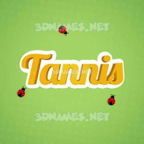tannis in Ladybugs style - 3D name wallpaper tannis in Ladybugs style - 3D name wallpaper