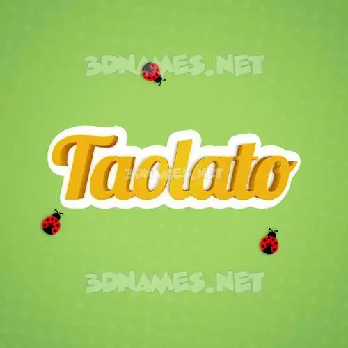 taolato in Ladybugs style - 3D name wallpaper taolato in Ladybugs style - 3D name wallpaper