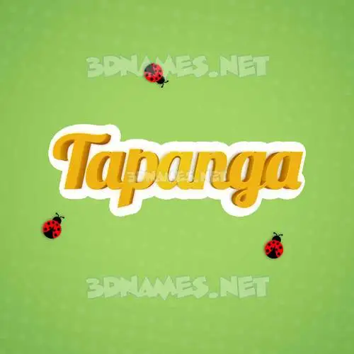tapanga in Ladybugs style - 3D name wallpaper tapanga in Ladybugs style - 3D name wallpaper