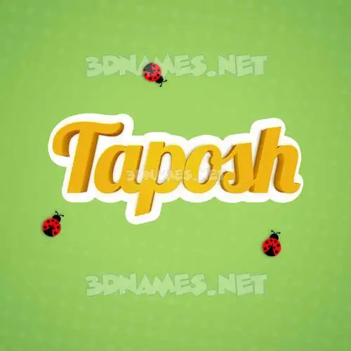 taposh in Ladybugs style - 3D name wallpaper taposh in Ladybugs style - 3D name wallpaper