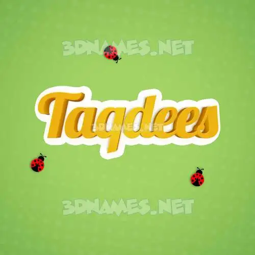 taqdees in Ladybugs style - 3D name wallpaper taqdees in Ladybugs style - 3D name wallpaper