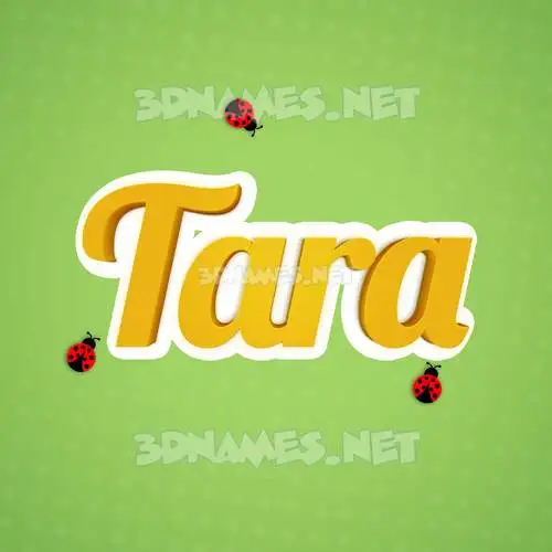 tara in Ladybugs style - 3D name wallpaper tara in Ladybugs style - 3D name wallpaper