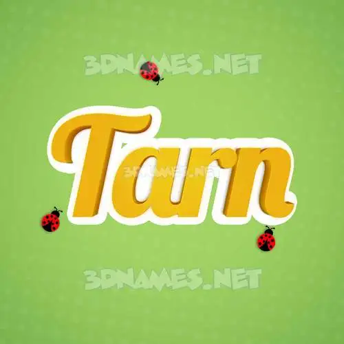 tarn in Ladybugs style - 3D name wallpaper
