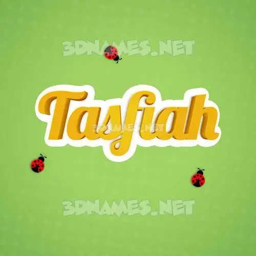 tasfiah in Ladybugs style - 3D name wallpaper tasfiah in Ladybugs style - 3D name wallpaper