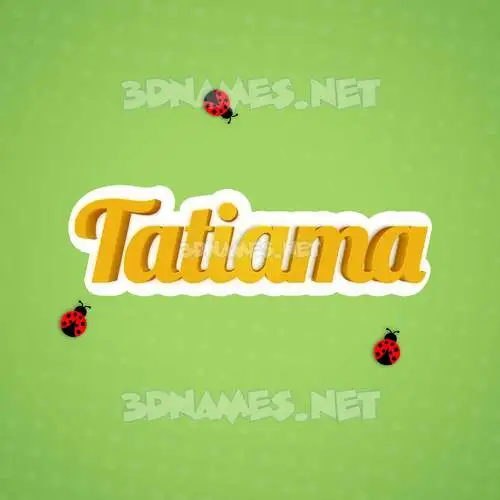 tatiama in Ladybugs style - 3D name wallpaper tatiama in Ladybugs style - 3D name wallpaper