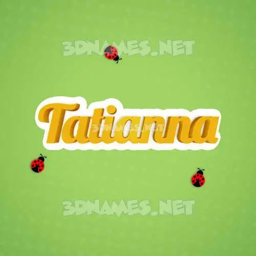 tatianna in Ladybugs style - 3D name wallpaper tatianna in Ladybugs style - 3D name wallpaper