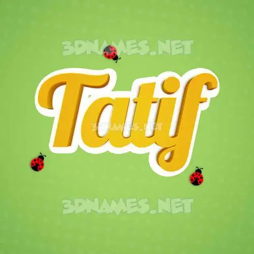 tatif in Ladybugs style - 3D name wallpaper tatif in Ladybugs style - 3D name wallpaper