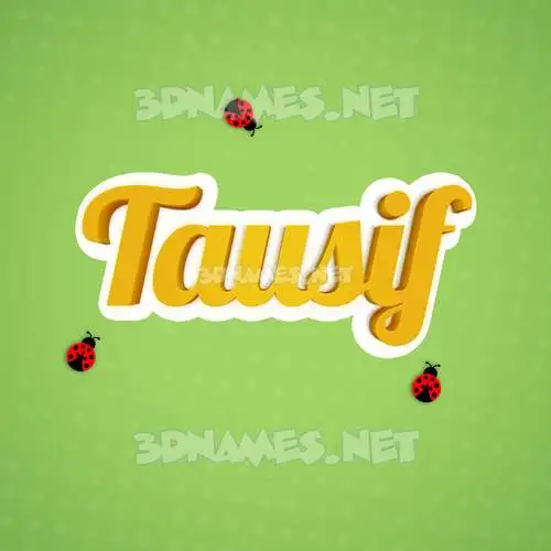tausif in Ladybugs style - 3D name wallpaper tausif in Ladybugs style - 3D name wallpaper