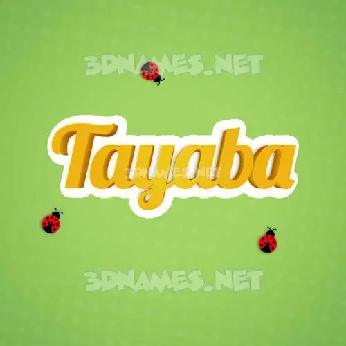 tayaba in Ladybugs style - 3D name wallpaper