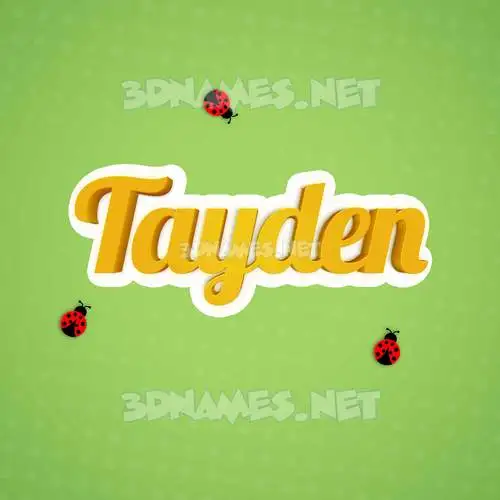 tayden in Ladybugs style - 3D name wallpaper tayden in Ladybugs style - 3D name wallpaper