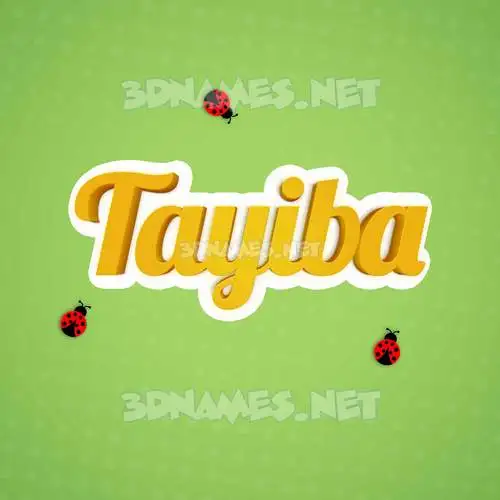 tayiba in Ladybugs style - 3D name wallpaper tayiba in Ladybugs style - 3D name wallpaper