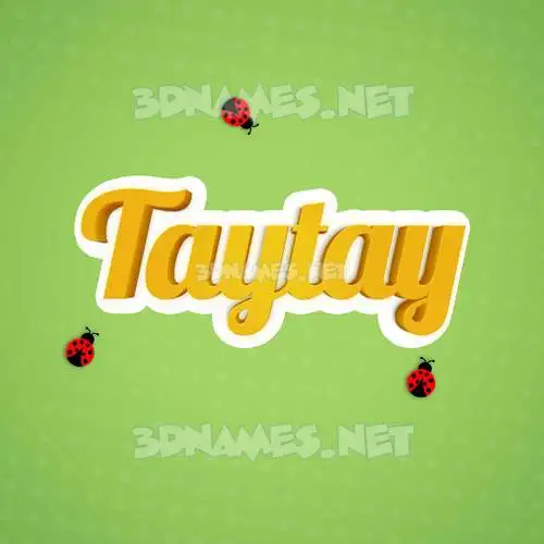 taytay in Ladybugs style - 3D name wallpaper taytay in Ladybugs style - 3D name wallpaper