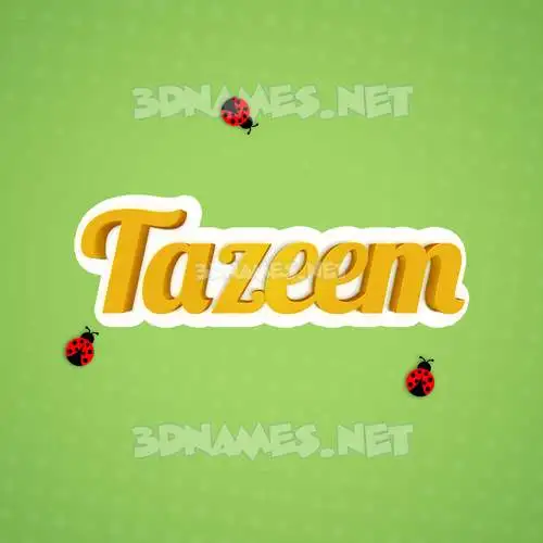 tazeem in Ladybugs style - 3D name wallpaper tazeem in Ladybugs style - 3D name wallpaper