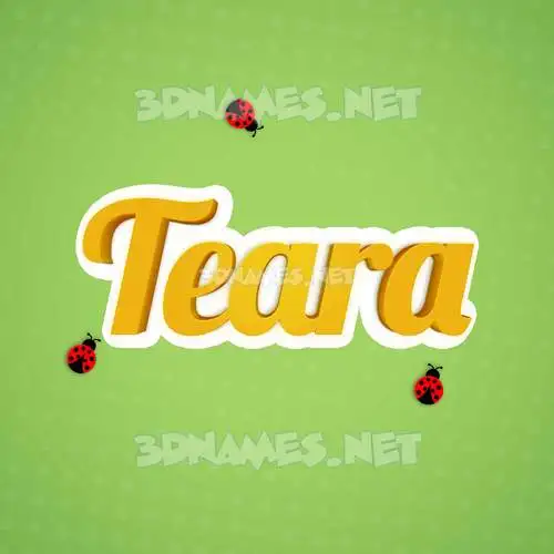 teara in Ladybugs style - 3D name wallpaper teara in Ladybugs style - 3D name wallpaper