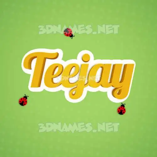 teejay in Ladybugs style - 3D name wallpaper teejay in Ladybugs style - 3D name wallpaper