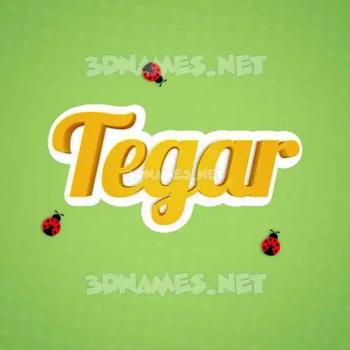 tegar in Ladybugs style - 3D name wallpaper tegar in Ladybugs style - 3D name wallpaper