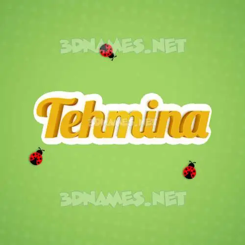 tehmina in Ladybugs style - 3D name wallpaper tehmina in Ladybugs style - 3D name wallpaper