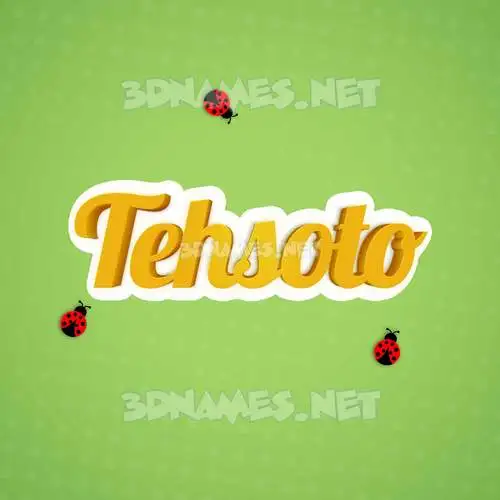 tehsoto in Ladybugs style - 3D name wallpaper tehsoto in Ladybugs style - 3D name wallpaper