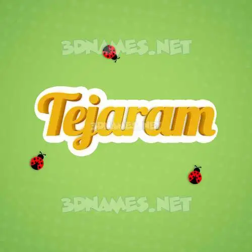 tejaram in Ladybugs style - 3D name wallpaper