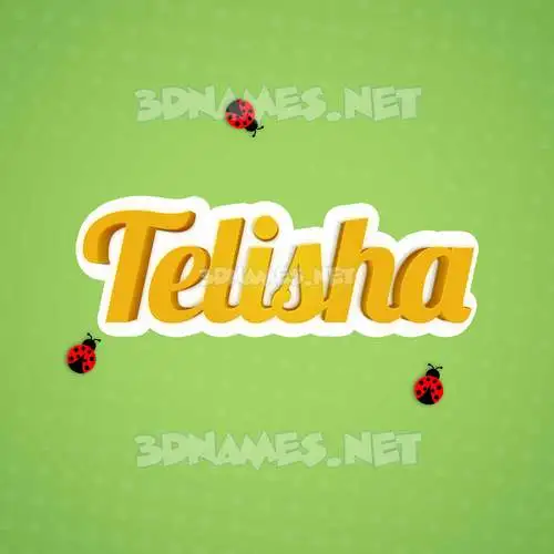 telisha in Ladybugs style - 3D name wallpaper telisha in Ladybugs style - 3D name wallpaper