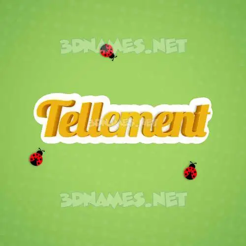 tellement in Ladybugs style - 3D name wallpaper tellement in Ladybugs style - 3D name wallpaper