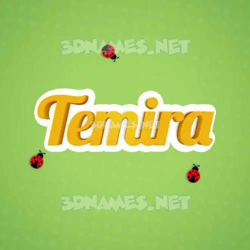 temira in Ladybugs style - 3D name wallpaper temira in Ladybugs style - 3D name wallpaper