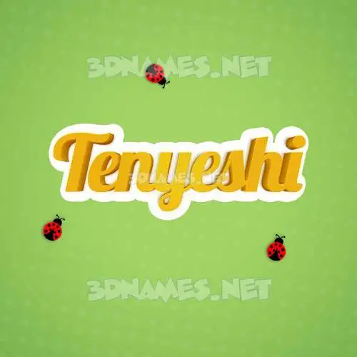 tenyeshi in Ladybugs style - 3D name wallpaper tenyeshi in Ladybugs style - 3D name wallpaper