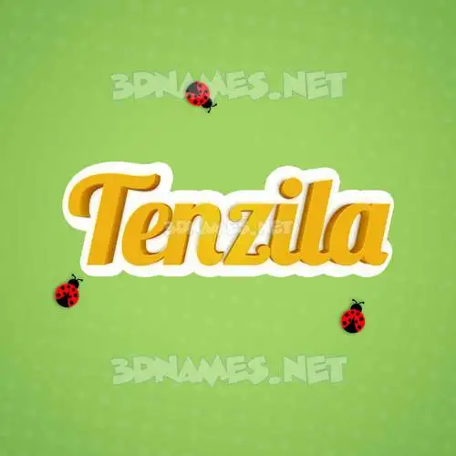 tenzila in Ladybugs style - 3D name wallpaper tenzila in Ladybugs style - 3D name wallpaper