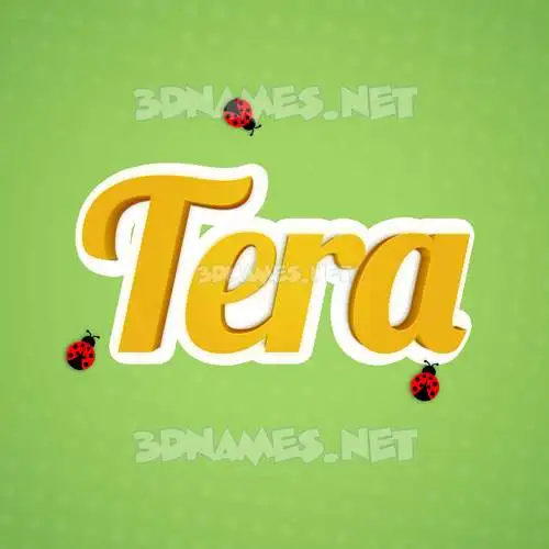 tera in Ladybugs style - 3D name wallpaper tera in Ladybugs style - 3D name wallpaper