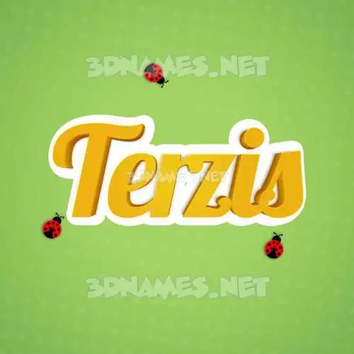 terzis in Ladybugs style - 3D name wallpaper terzis in Ladybugs style - 3D name wallpaper