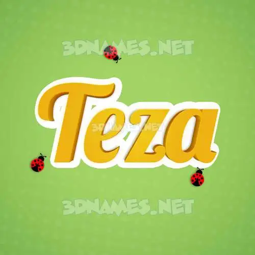 teza in Ladybugs style - 3D name wallpaper teza in Ladybugs style - 3D name wallpaper