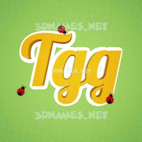 tgg in Ladybugs style - 3D name wallpaper tgg in Ladybugs style - 3D name wallpaper