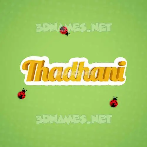 thadhani in Ladybugs style - 3D name wallpaper thadhani in Ladybugs style - 3D name wallpaper