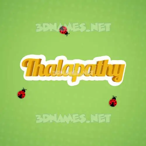 thalapathy in Ladybugs style - 3D name wallpaper thalapathy in Ladybugs style - 3D name wallpaper
