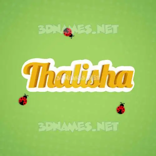 thalisha in Ladybugs style - 3D name wallpaper thalisha in Ladybugs style - 3D name wallpaper