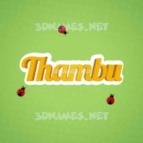 thambu in Ladybugs style - 3D name wallpaper thambu in Ladybugs style - 3D name wallpaper