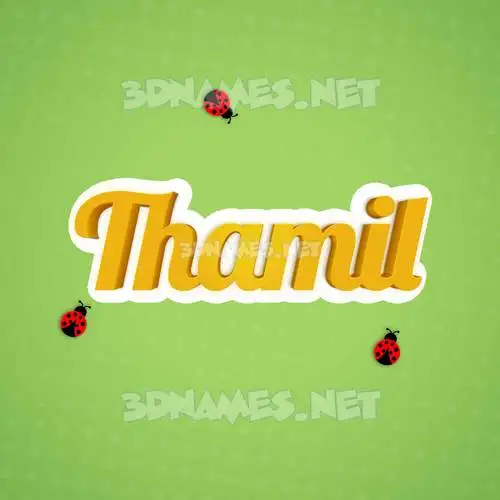 thamil in Ladybugs style - 3D name wallpaper thamil in Ladybugs style - 3D name wallpaper